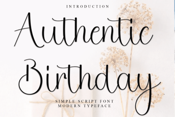 Authentic Birthday Font for Web Design