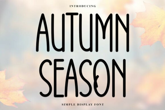 Autumn Season Font for Business