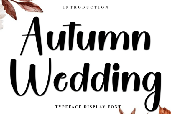 Autumn Wedding Font for Creative Projects