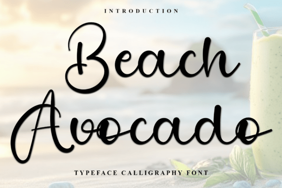 Beach Avocado: A Festive Font for Editorial Magic