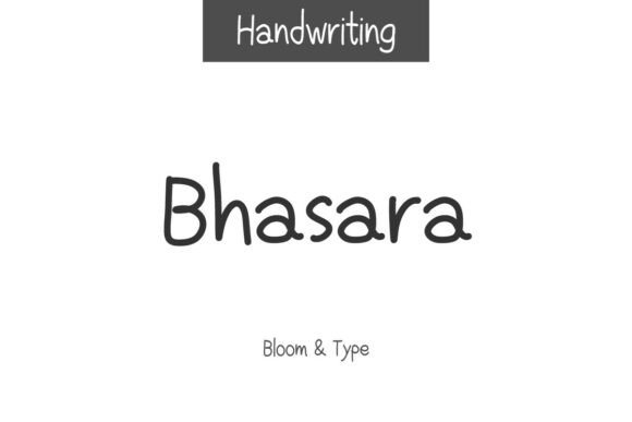 Bhasara: A Warm Handwritten Font