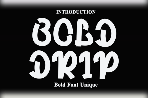 Bold Drip: A Luxurious Script Font