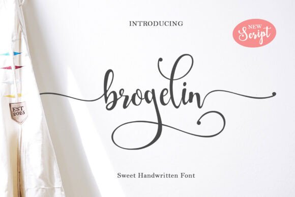 Brogelin Font: Handwritten Style for Web Design