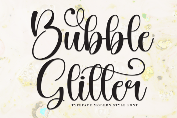 Bubble Glitter Font Review