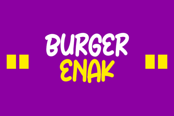 Burger Enak: A Stylish Font for Creative Projects