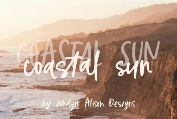 Coastal Sun: A Relaxed Handwritten Font