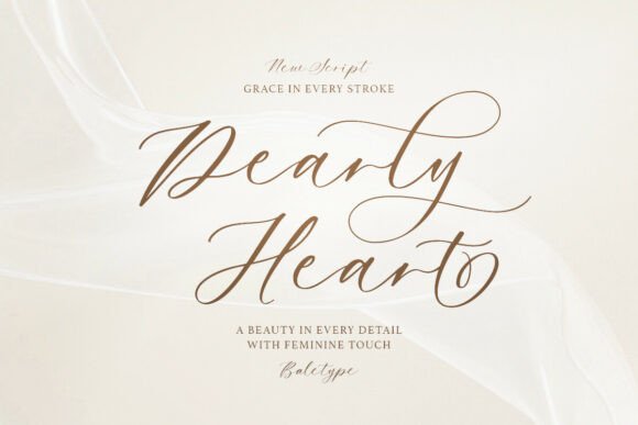 Dearly Heart: A Romantic Script for Elegant Design