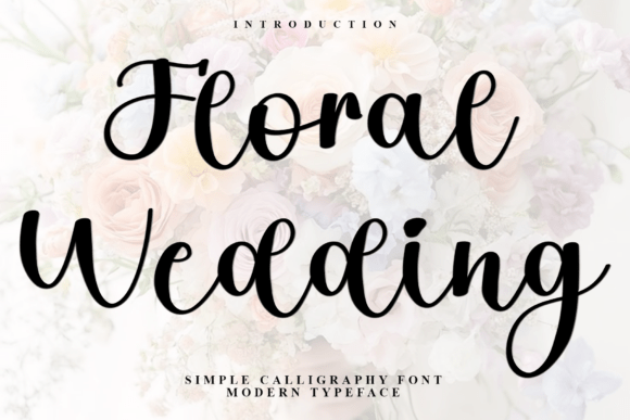 Floral Wedding Font for Web Design