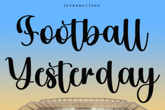 Football Yesterday Font for Creative Projects