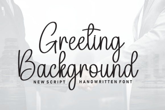 Greeting Background Font