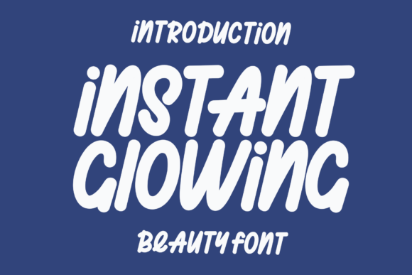 Instant Glowing Font for Business