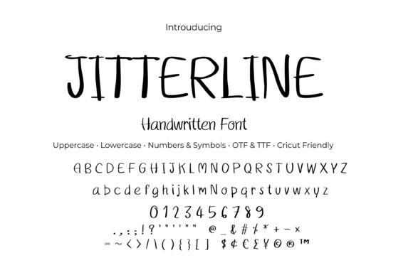 Jitterline: A Handwritten Font for Creative Projects