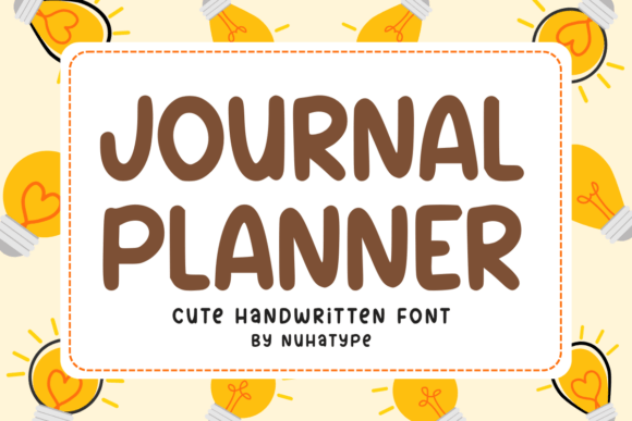 Journal Planner Font for Campaigns