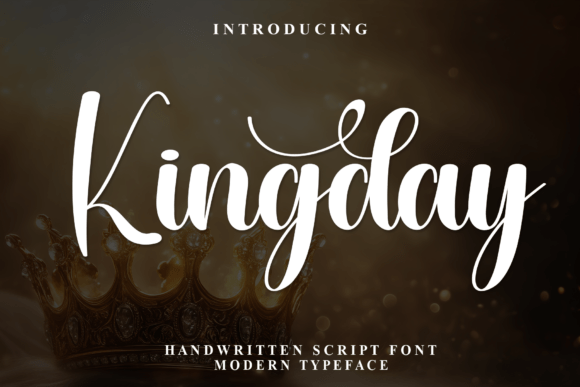Kingday: A Regal Handwritten Script Font