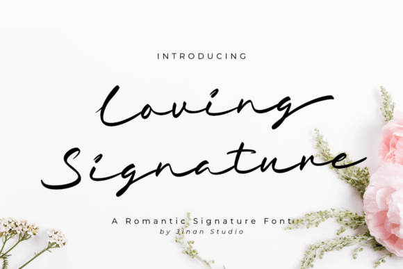Loving Signature Font: Elegant Script for Editorial Design