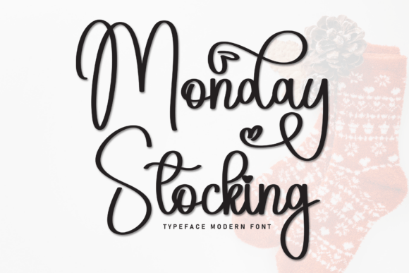Monday Stocking Font for Business