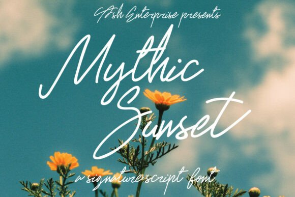 Mythic Sunset: A Handwritten Font for Editorial Magic