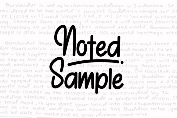 Noted Simple Font for Business