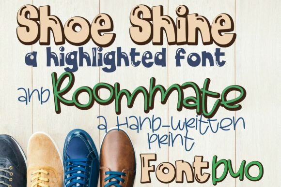 Shoe Shine and Roommate Duo Font