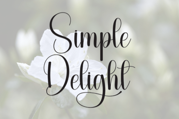 Simple Delight Font for Creative Projects