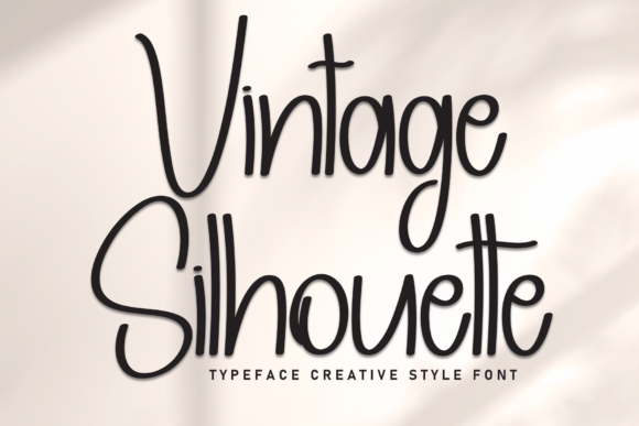 Vintage Silhouette Font for Business