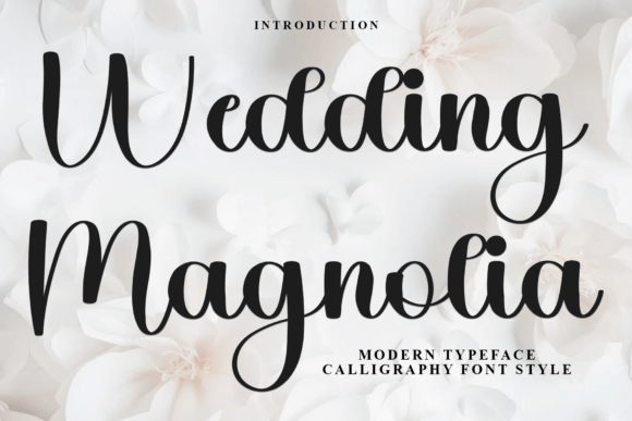 Wedding Magnolia Font for Elegant Design